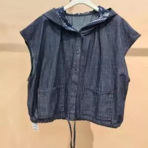 라티움 HC34 후드안배색 캡소매 루즈핏청베스트 T2621vt02 48129665