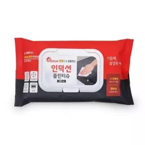인덕션 클린티슈 30매 한장으로 알뜰청소 다목적 세정티슈