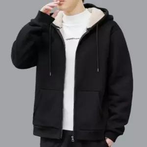 [텐바이텐]두툼 양털 남여공용 오버핏 융털 기모 겨울 후드 집업