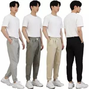 스타일하우스)반바지 숏팬츠 빅사이즈 린넨바지 M 4XL 면 밴딩 조거팬츠