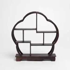 TBZ 인테리어선반 매화 찻잔 장식장 30x30cm 탁상장식장
