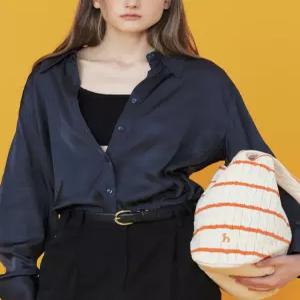 헤지스 액세서리 26FW [길이조절가능] 블랙 골드버클 소가죽 여성 벨트 24mm HJBE6F405BK