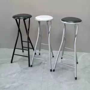 접이식 홈바의자 철제 바스툴 원형 높이 등받이 주방 하이체어 식탁의자 좌석