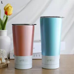 스텐304 센시스 텀블러 600ml 블루머그컵 보온 이쁜 스테인레스 머그잔 뚜껑 사무실 개인 스텐