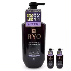 려 자양윤모 9EX 샴푸 지성두피용 400ml 3개