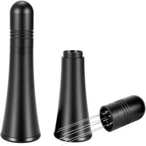 IKAPE WDT 도구 바리스타용 에스프레소 교반기 유통 스탠드가 있는 0.25mm 6바늘 커피 및 추가 블랙