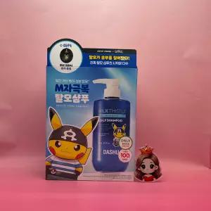 다슈 포켓몬 에디션 데일리 블루바이옴 스칼프 샴푸 500mL + 피카츄 샴푸브러쉬 &&& 포켓몬에디션 밀크씨슬