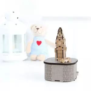 영공방 오르골만들기 DIY 회전 우드 런던 빅 벤 (YM954)소품 집꾸미기 들이선물 꾸미기 침실 만들기 키트