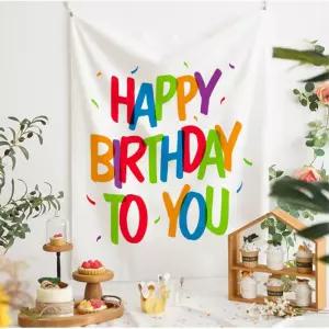 생일파티 포토존 벽장식 해피벌스데이 가랜드 현수막 플레이팅 파티장식
