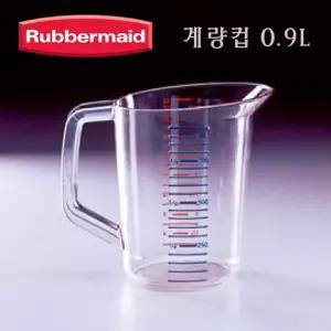 러버메이드 바운서 계량컵0.9L눈금 투명 제빵 주방 다용도 가정용 플라스틱 손잡이