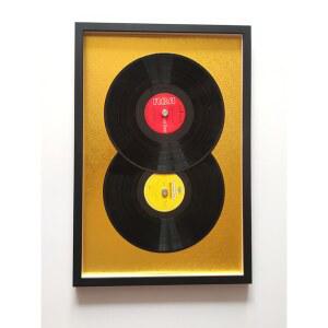 12인치 LP 앨범 액자 벽걸이형 원목 CD 음악 전시 선반 심플 모던 수납장