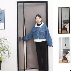 방충망 커튼형 현관문 자동 자석 간편 설치 여름철