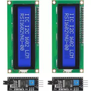 1602 LCD 디스플레이 모듈 IC I2C TWI 16x2 문자 라스베리 파이 DIY 프로젝트 용 직렬 인터페이스 어댑터