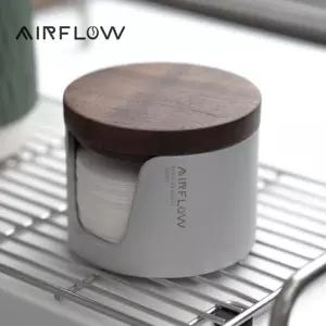 AIRFLOW Coffe 커피 필터 종이 보관 상자 51/53/58mm 원형 홀더 모카 포트 방진