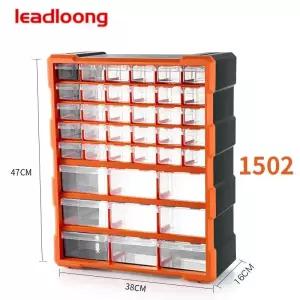 LEADLOONG 39 그리드 플라스틱 서랍 유형 부품 캐비닛 하드웨어 보관함 투명