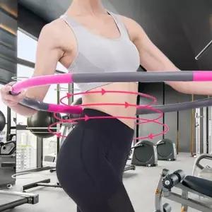 스포츠 다이어트 실내운동용품 쿠션감 있는 디자인으로 허리 부담을 줄여주는 조립식 훌라후프