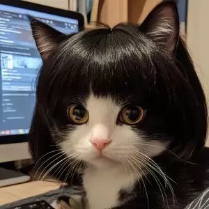 고양이 가발 촬영소품 코스프레 모자