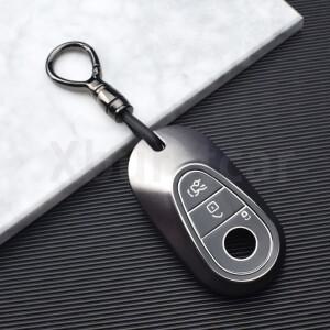 총회색 TPU 자동차 키 케이스 커버 셸 보호대 메르세데스 벤츠 호환  C/S 클래스 W223 W206 S350L S400L 액