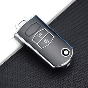 23 버튼 TPU 키 홀더 For Mazda 5 6 CX7 CX9 RX8 MX5 MPV Demio 자동차 커버 케이스 원격 쉘 Fob 가방 보호