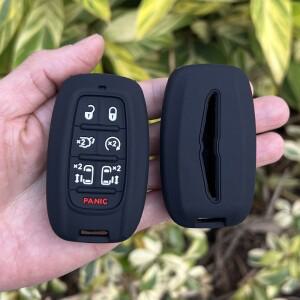 6+ 1 버튼 크라이슬러 퍼시 피카 용 실리콘 자동차 키 커버 케이스   Voyager Proximity Smart Remote Key