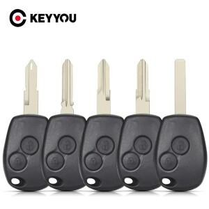 KEYYOU 10PCS Renault Dacia Modus Clio 3 Twingo Kangoo 원격 자동차 키 쉘 케이스 NE72/VAC102/VA2 블레