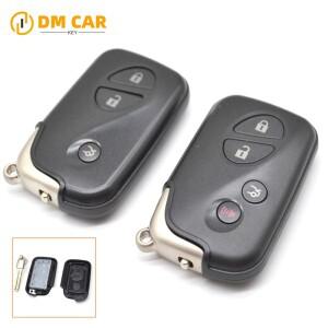 DMKey 스마트 자동차 키 교체 3/4 버튼 Lexus GS430 LX570 IS35 IS250 LS460 원격 케이스 (키 삽입 포함)