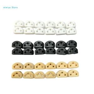 Pipi 12Pcs 플라스틱 기타 문자열 넥브리지 비즈  3 홀 클래식 용 패스너