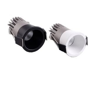 디밍이 가능한 Led 통 매입형 천장 조명 스포트라이트 알루미늄 COB 빛 5W 10W AC110V 220V 홈 오피스 스토