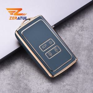 르노 Kadjar 메가 네 Koleos QM5 QM6 TPU 자동차 원격 키 커버 케이스 쉘 홀더 가방 Fob 체인 프로텍터 액