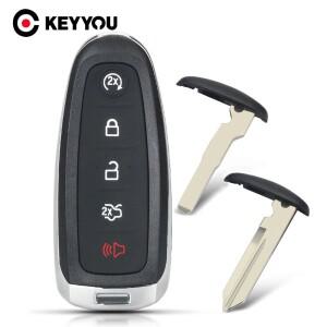 KEYYOU 리모컨 자동차 키 케이스 포드 익스플로러 엣지 이스케이프 플렉스 토러스 2011 5버튼 스마트 쉘