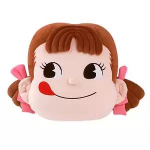 페코짱 얼굴쿠션 캐릭터 캐라멜 45cm 애착인형 페코짱 얼굴