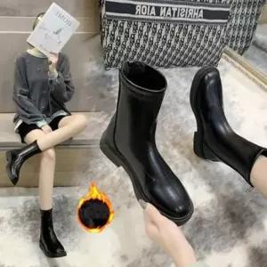 듯한 방한부츠 안감 기모 따미들부츠 사각코 워커슈즈 여성신발 여성샌들 이쁜플랫