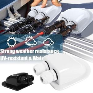Caravan Solar Car Junction Box Cable Entry Gland Roof Wire Connector Holder Dual Automotive Accessor
