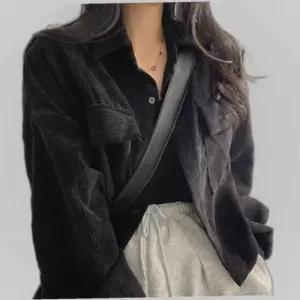 카라 셔츠 여성 아우터 골덴 간절기 재킷 긴팔