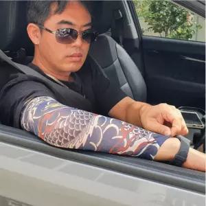 스포츠토시 용무늬 타투 팔토시 문신 쿨토시 자외선차단 암슬리브 야외활동