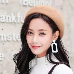 앙고라 베레모 스타 패션 여성모자 빵모자 털모자
