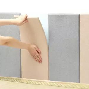 침대헤드쿠션 부드러운벽 접착식 부품 단열벽지 충돌방지