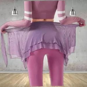 랩스커트 시스루 엉덩이가리개 레깅스커버업 힙커버