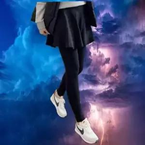 후레아 데일리 3부 치마 레깅스 기모 뽀얌