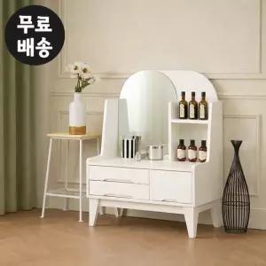 디베 수납형 화장대 좌식 미니 서랍장 화이트 800