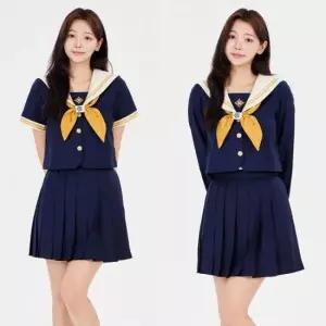 옐로우라인 네이비 세라복 프레피룩 교복세트 교복