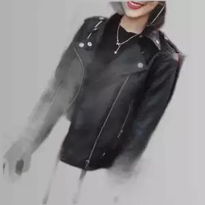 데일리 라이더자켓 집업 여성 가죽자켓