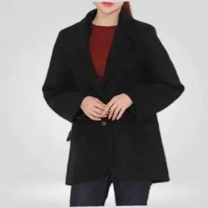 여자 모직 자켓 국산 오버핏 투버튼 직장인 하객 부클자켓 크롭퍼자켓 아우터