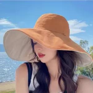 챙넓은 벙거지 모자 버킷햇 여성 휴양지 비치