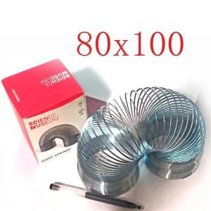 80X100mm 대형 매직 레인보우 메탈 슬링키 스프링 빅 클래식  워킹 점보 스틸 장난감