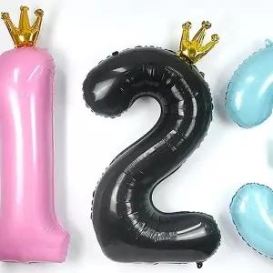 WL (PC) 왕관숫자호일풍선(대)