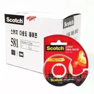 디스펜서 스카치 다용도 테이프 3M 581D 18x15M 12개