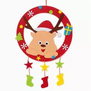 (루돌프) 내방꾸미기 크리스마스 펠트리스/만들기/장난감/인테리어/모빌/장식/디자인/이색/유아/아기방