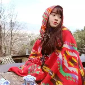 몽골 망토 여름 숄 판초 어깨 패션 후드 여행