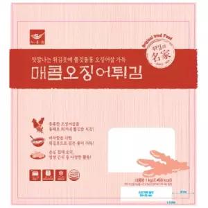 사옹원 매콤 오징어튀김 1kg 냉동